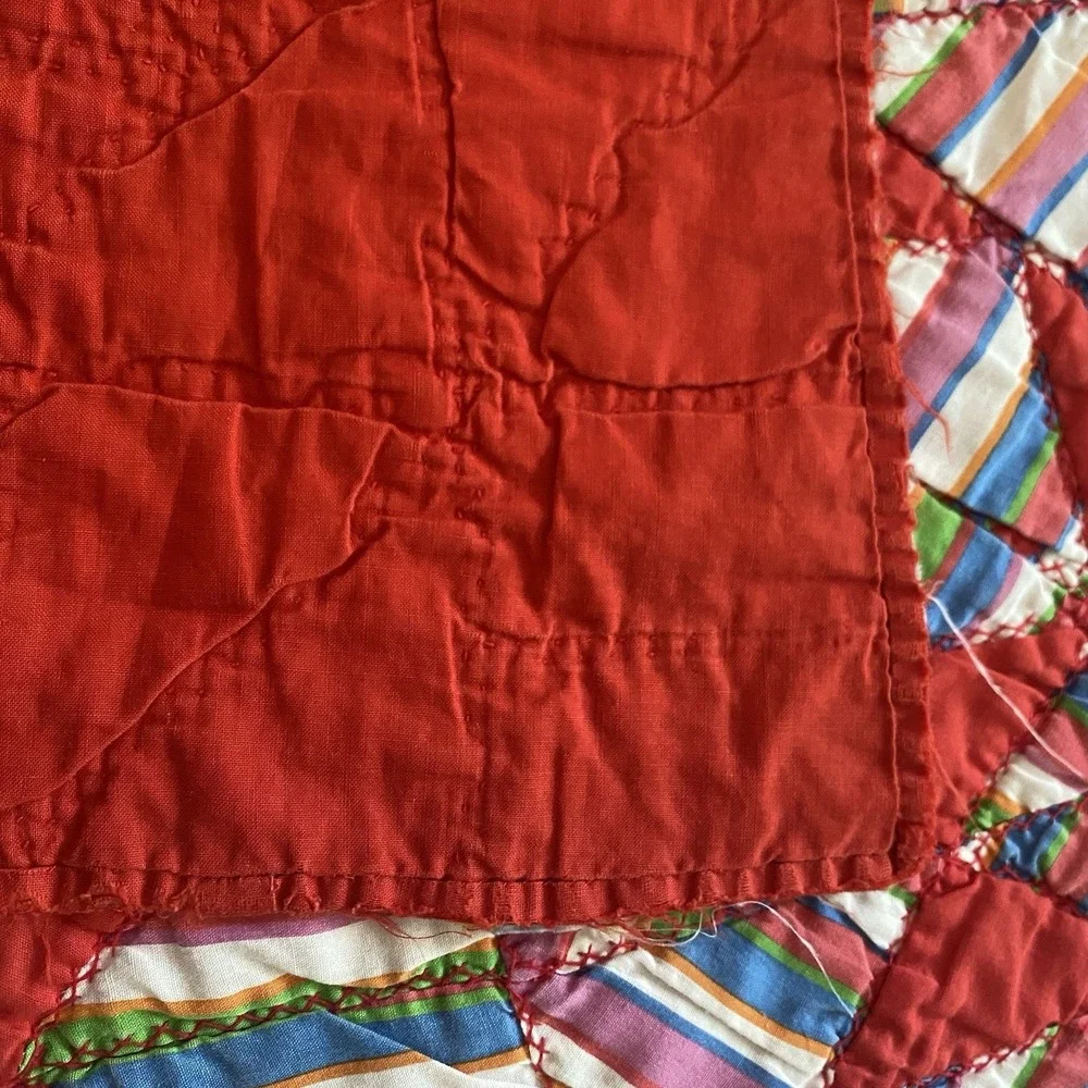 Vintage Handmade Quilt Patchwork 76x76